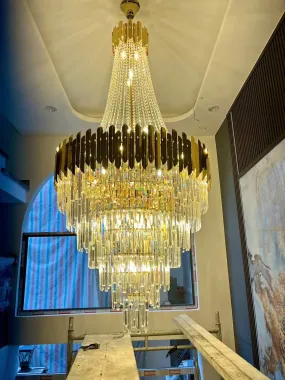 Đèn Chùm Đồng Cổ Điển Tay Nến Đen TLV - Đẳng Cấp Hoàng Gia Pháp